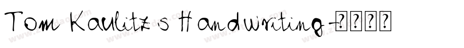 Tom Kaulitz s Handwriting字体转换